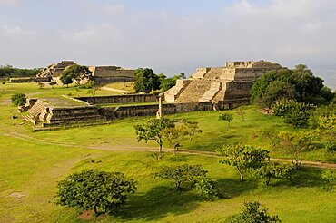 Mexico, Oaxaca, Monte Alban, Sistema IV building.