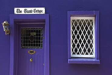 Ireland, County Cork, Kinsale, Terrace cottage known as the Giants Cottage.