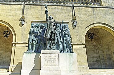 Republic of San Marino, San Marino City, Girolamd Gozi Statue.