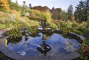 Ireland, County Westmeath, Mullingar, Belvedere House and Gardens A section of the restored gardens.