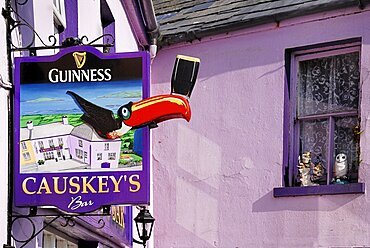 Ireland, County Cork, Eyeries, Causkeys Bar.