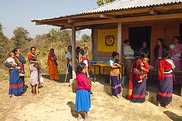 Bangladesh, Chittagong Division, Rangamati, United Nations Mother and Child health clinic in Chakma community of remote area of Barkal Upazila.