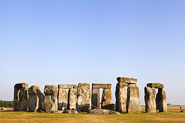 England, Wiltshire, Stonehenge, Prehistoric ring of standing stones.