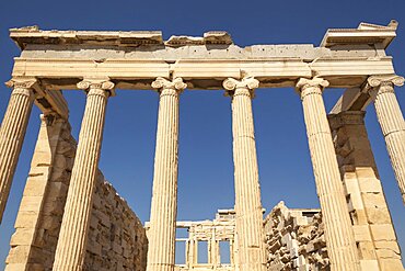 Greece, Attica, Athens, The Erechtheion, at the Acropolis.,