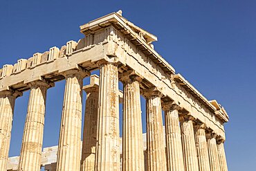 Greece, Attica, Athens, The Parthenon at the Acropolis.