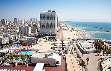 Israel, Tel Aviv, Herod Hotel on Gordon Beach, Ha'yarkon Street.