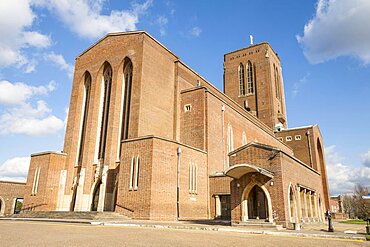 England, Surrey, Guildford, Exterior of the Cathedral.