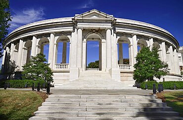 USA, Washington DC, Arlington National Cemetery, The Memorial Amphitheater, South Entrance.