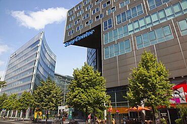 Germany, Berlin, Mitte, Potsdamer Platz, Exterior of the Sony Centre.