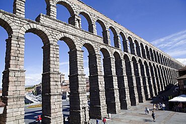 Spain, Castille-Leon, Segovia, Roman Aqueduct.