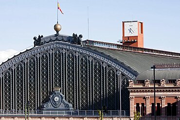 Spain, Madrid, Atocha Railway Station.