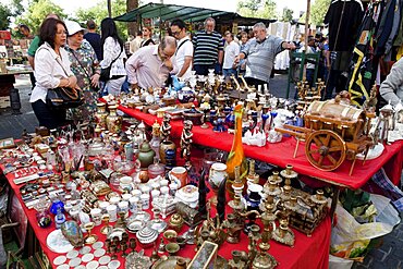 Spain, Madrid, El Rastro Flea market.