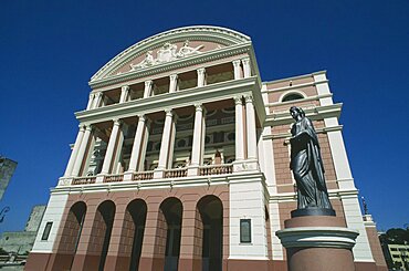 BRAZIL Amazon Manaus The Opera House facade