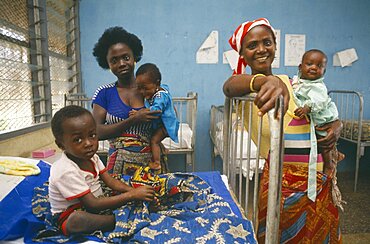 GHANA  Euchi Women and their babies in a ward of the local hospital