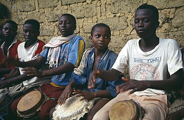 LIBERIA  Upper Lofa Festival drummers.