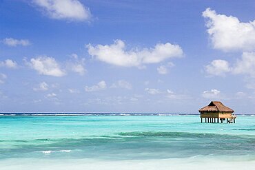 WEST INDIES St Vincent & The Grenadines Canouan Amrita Spa offshore treatment rooms off Godahl Beach at Raffles Resort