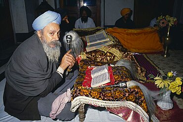 Continuous reading of the Guru Granth Sahib Sikh holy book, Patna, India