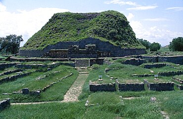 Sirkap shrine of two headed eagle ruined remains, Taxila, Punjab, Pakistan