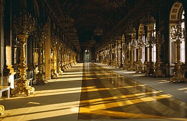 The Royal Palace of Herrenchiemsee interior, Built by Ludwig II, Situated on the island of Herreninsel in the middle of the Chiemsee Bavavia s largest lake, Bavavia, Germany