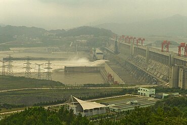 The Three Gorges Dam at Sandouping, Sandouping, Hubei, China