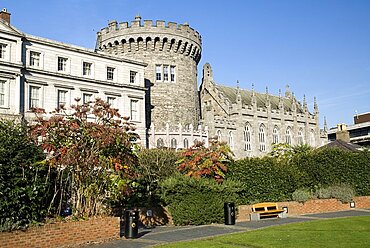 Dublin Castle featuring the Norman Record Tower and the Chapel, Ireland, Eire