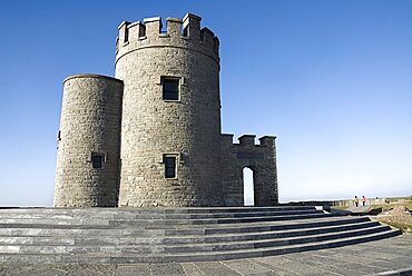 Ireland, County Clare, Cliffs of Moher, O'Brien's Tower - it was built by Sir Cornelius O'Brien in 1835 as an observation tower for tourists