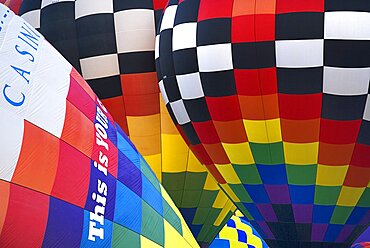 Annual balloon fiesta Colourful hot air balloons, Albuquerque, New Mexico, United States of America