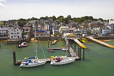 Summer in the yachting town of Cowes, Isle of Wight, England, United Kingdom, Europe