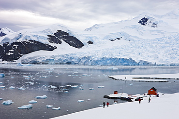 Argentine research base Almirante Brown in Paradise Harbour, Antarctica, Polar Regions