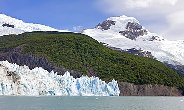 Profile of the mouth of the Upsala Glacier in Los Glaciares National Park, UNESCO World Heritage Site, Patagonia, Argentina, South America