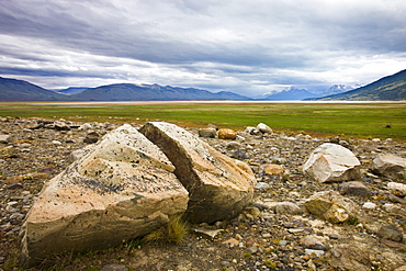 Rocky plains of Patagonia near El Calafate, Patagonia, Argentina, South America