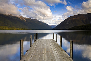 Lake Rotoiti in the Nelson Lakes National Park, South Island, New Zealand, Pacific