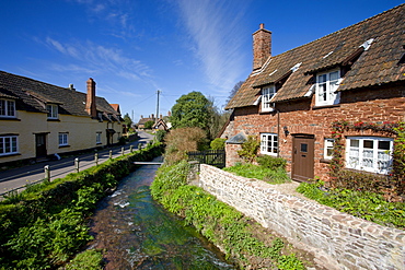 Picturesque Exmoor village of Allerford, Exmoor National Park, Somerset, England, United Kingdom, Europe