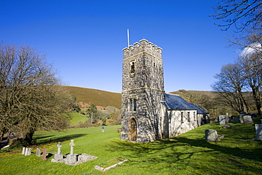 Oare parish church in Doone Country, Exmoor National Park, Somerset, England, United Kingdom, Europe