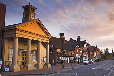 Summer evening in the market town of Botley, Hampshire, England, United Kingdom, Europe