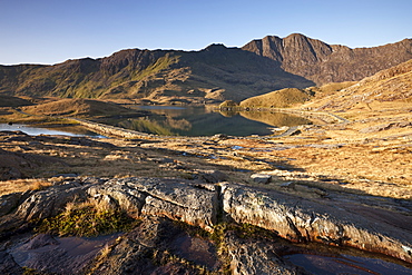 Llyn Llydaw in Snowdonia National Park, Wales, United Kingdom, Europe