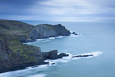 Cliffs near Hartland Point in North Devon, England, United Kingdom, Europe