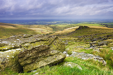 Northwest Dartmoor, viewed from Black Tor, Devon, England, United Kingdom, Europe