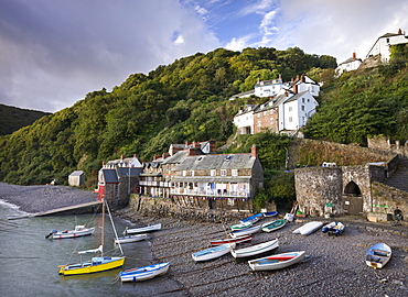 Picturesque fishing village of Clovelly on the North Devon Coast, England, United Kingdom, Europe