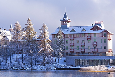 Luxury Hotel Kempinski on the shores of Strbske Pleso in the High Tatras, Slovakia, Europe