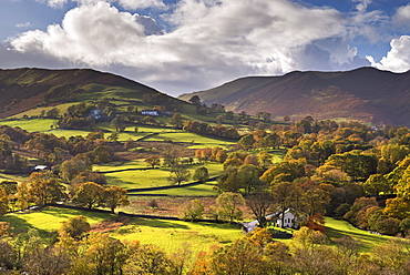 Newlands Chapel nestled in the beautiful Newlands Valley, Lake District, Cumbria, England, United Kingdom, Europe