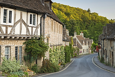 Picturesque Cotswolds village of Castle Combe, Wiltshire, England, United Kingdom, Europe