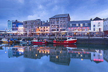 Summer evening at The Barbican, Plymouth, Devon, England, United Kingdom, Europe