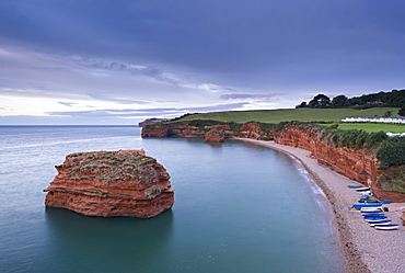 Ladram Bay on the Jurassic Coast, UNESCO World Heritage Site, Devon, England, United Kingdom, Europe