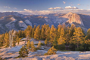 Half Dome and Yosemite Valley from Sentinel Dome, Yosemite National Park, UNESCO World Heritage Site, California, United States of America, North America