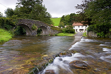 Lorna Doone Farm at Malmsmead, Exmoor National Park, Devon, England, United Kingdom, Europe