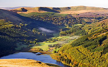 Talybont Reservoir and Glyn Collwn valley in the Brecon Beacons National Park, Powys, Wales, United Kingdom, Europe