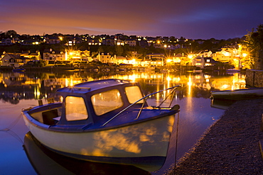 Boats on the River Yealm, South Hams, Devon, England, United Kingdom, Europe