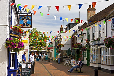 The village of Hythe lies between Southampton Water and the New Forest, Hampshire, England, United Kingdom, Europe