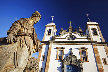 Sanctuary of Bom Jesus de Matosinhos and The Prophets sculptures by Aleijadinho, UNESCO World Heritage Site, Congonhas, Minas Gerais, Brazil, South America